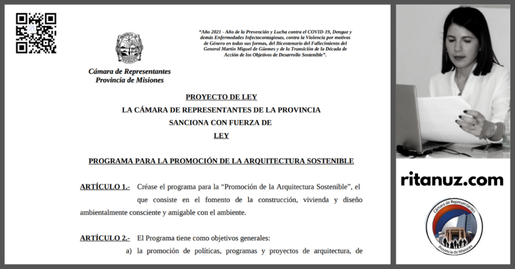 Proyecto de Ley "Programa para la Promoción de la Arquitectura Sostenible"